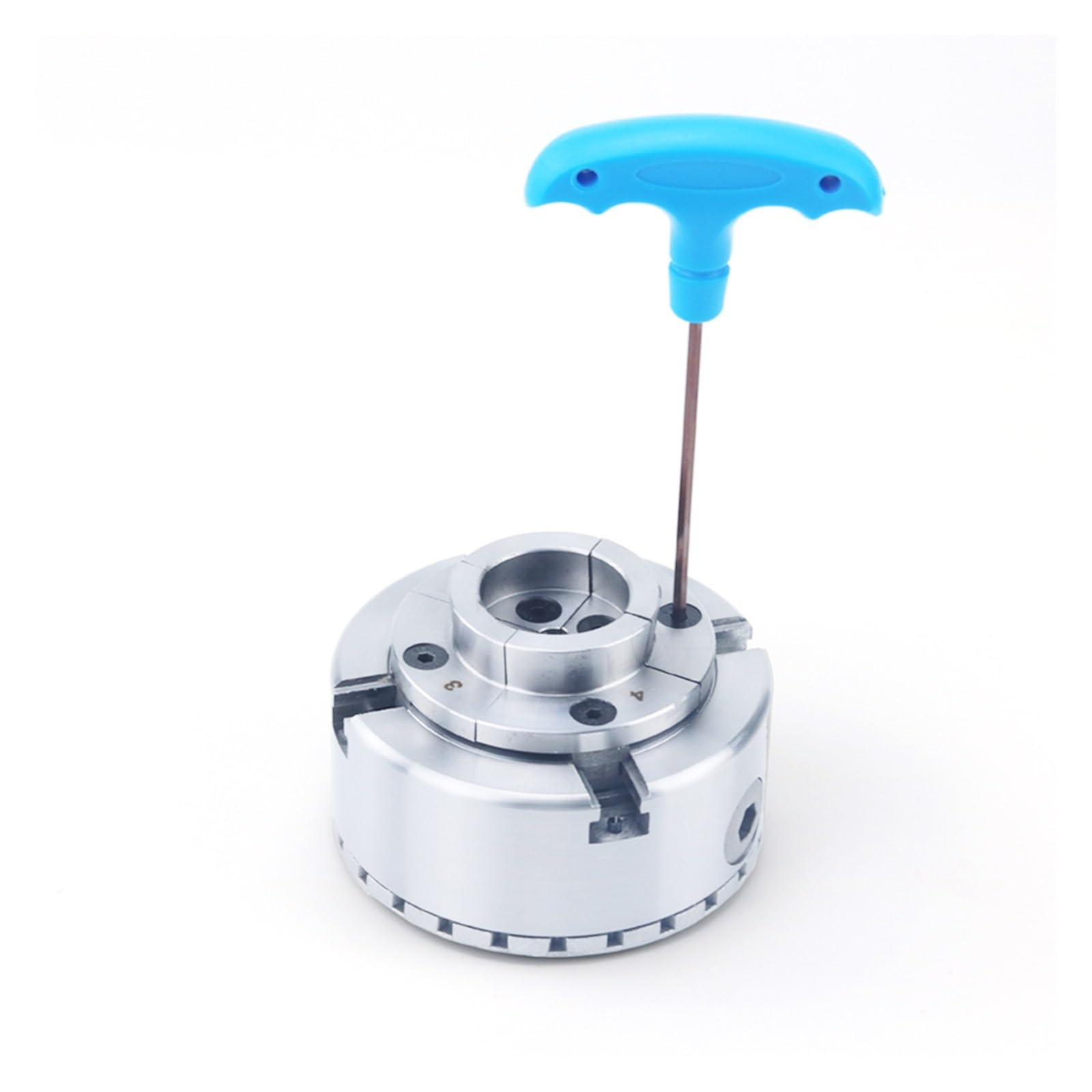Mandril de carpintería de Alta precisión KP96 de 4 mordazas for Torno de Madera, Rosca de 4 Pulgadas y 100MM, M33 x 3,5, M30 x 3,5, M40 x 2, sujeción de 8-60MM(KP96C)