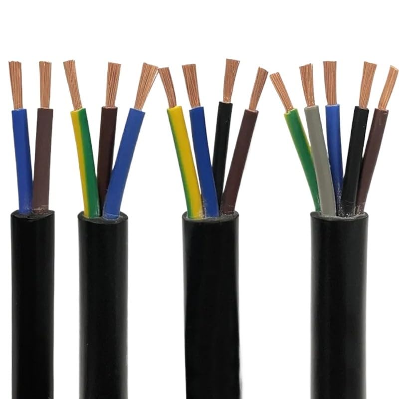 Filo Elettrico, Cavo in Rame H05VV-F da 5 m, 2/3/4/5 conduttori, 18-13AWG, conduttore Elettrico, Cavo in PVC con Guaina Morbida(13AWG 2.5MM,2 cores)