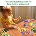 Skillmatics Step by Step Puzzles - 40 Piece Jigsaw & Toddler Puzzle, Montessori Educational Toy for Boys & Girls, Wild Animals, Travel Friendly, Gifts for Kids Ages 3, 4, 5 and Up