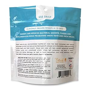 JAX & CALI Pet Toothbrush Wipes, All Natural Textured Dental Wipes, Holistic Pet Oral Care, Cruelty Free, Natural Enzymes Reduce Plaque and Inflammation, Keeps Teeth Clean, For Dogs And Cats, 65 Count JAX & CALI Pet Toothbrush Wipes, All Natural Textured Dental Wipes, Holistic Pet Oral Care, Cruelty Free, Natural Enzymes Reduce Plaque and Inflammation, Keeps Teeth Clean, For Dogs And Cats, 65 Count
