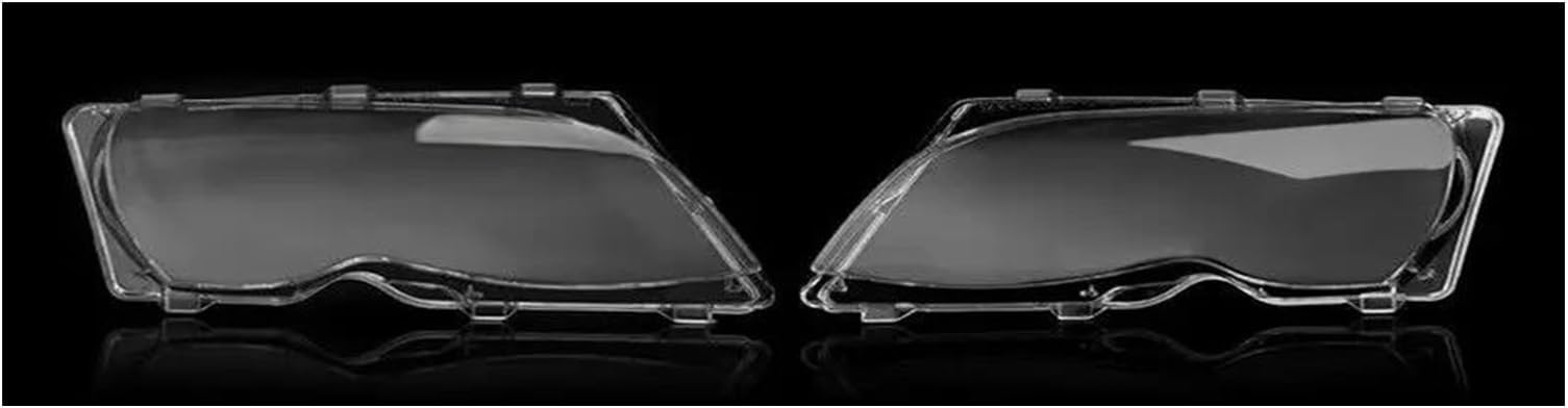Car Headlight Shell Car Headlight Clear Lens Shell Cover Headlamp Shade For BMW For 3 Series E46 For Coupe For Cabrio Pre-facelift 2000-2003 Car Headlight Light Lens Covers(Headlamp Pair)