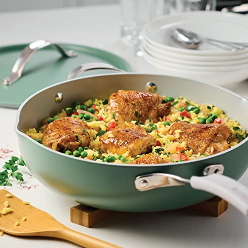 Image of Tramontina All-in-One Plus Pan Set, 5-Quart Ceramic Non Stick Cooking Pan