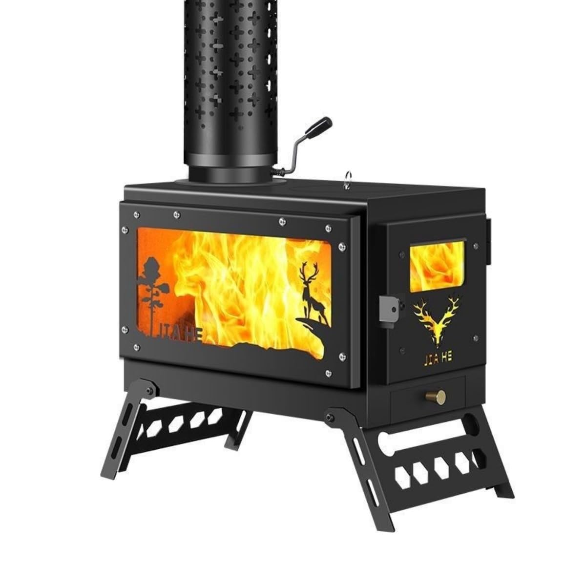 Amazon.co.jp: 【FanNii】暖房ストーブ 薪暖炉 急速加熱 大型 無煙