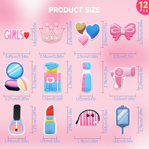 Yonuni 12Pcs Makeup Charms for Bogg Bag Accessories,Cute Bag Charms Compatible with Bogg Bag Original All Models and Simply Southern Totes,PVC Inserts Charm Rubber Beach Bag Accessories by Yonuni - Used condition - Image 3