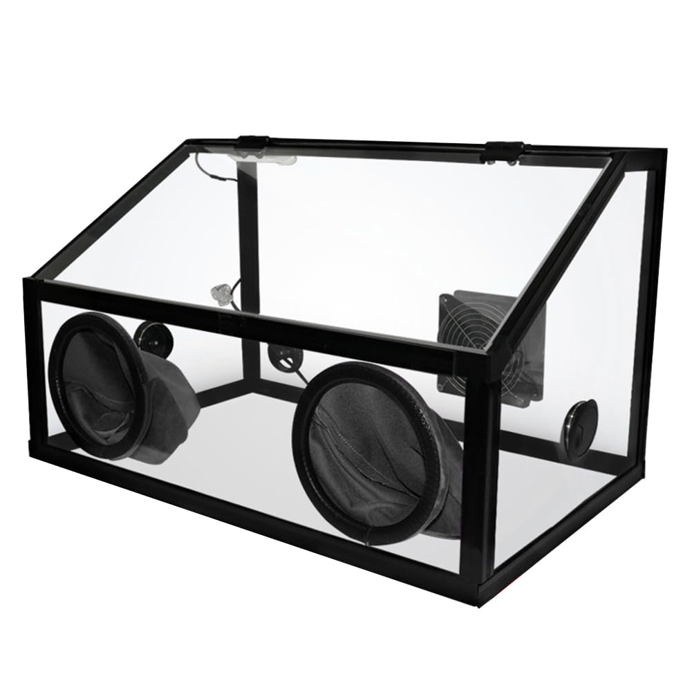 Caja de polvo para tallar y pulir con soplador integrado y cabina de molienda eléctrica