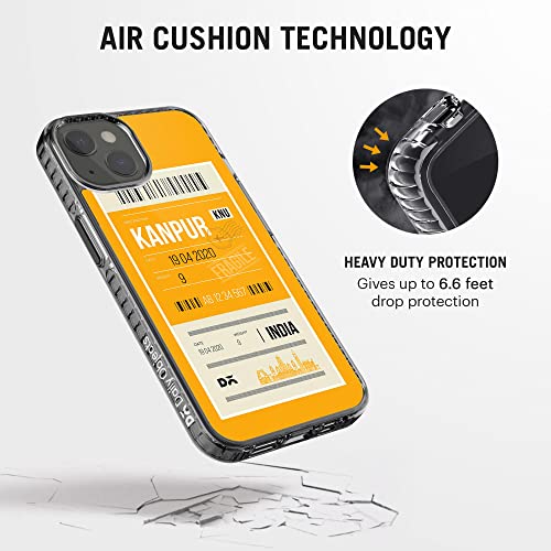 Image of DailyObjects Case for iPhone 13 Compatible with Mag-Safe Wireless Charging, Stride 2.0 Kanpur City Tag Slim Shockproof Back Cover with Inner Magnetic Ring