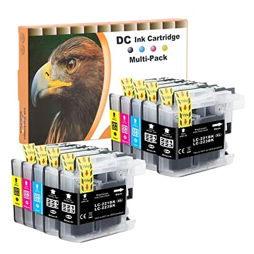 D&C Cartuchos de Tinta Compatible para Brother LC-221 LC-223 para Brother DCP-J4120DW DCP-J562DW MFC-J4420DW MFC-J4620DW MFC-J4625DW MFC-J480DW MFC-J5320DW MFC-J5620DW MFC-J5625 MFC-J5720DW (10-Pack)