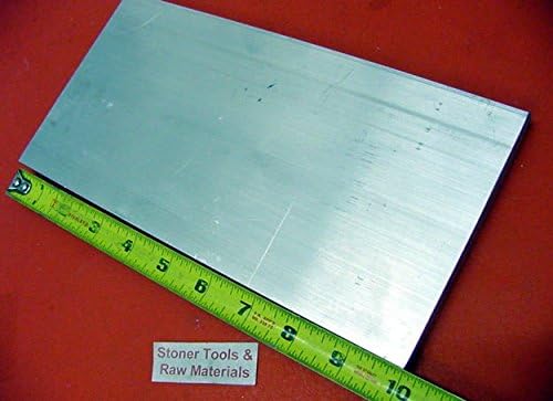 1/2" X 6" Aluminum 6061 T6511 Flat BAR 10" Long +.07"/-0 Solid Extruded Plate New Mill Stock
