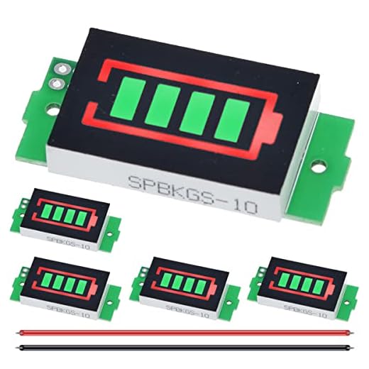 DAOKAI 5 Pcs 1/2/3/4/5/6/7/8S Modulo Indicatore di Capacità Della Batteria Al Litio 3.7V Verde Capacità Della Batteria Display A LED per Fai Da Te con Filo 26AWG