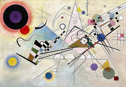 Tableaux sur toile Composition de Kandinsky ZHAOSHAN art moderne 60x90cm