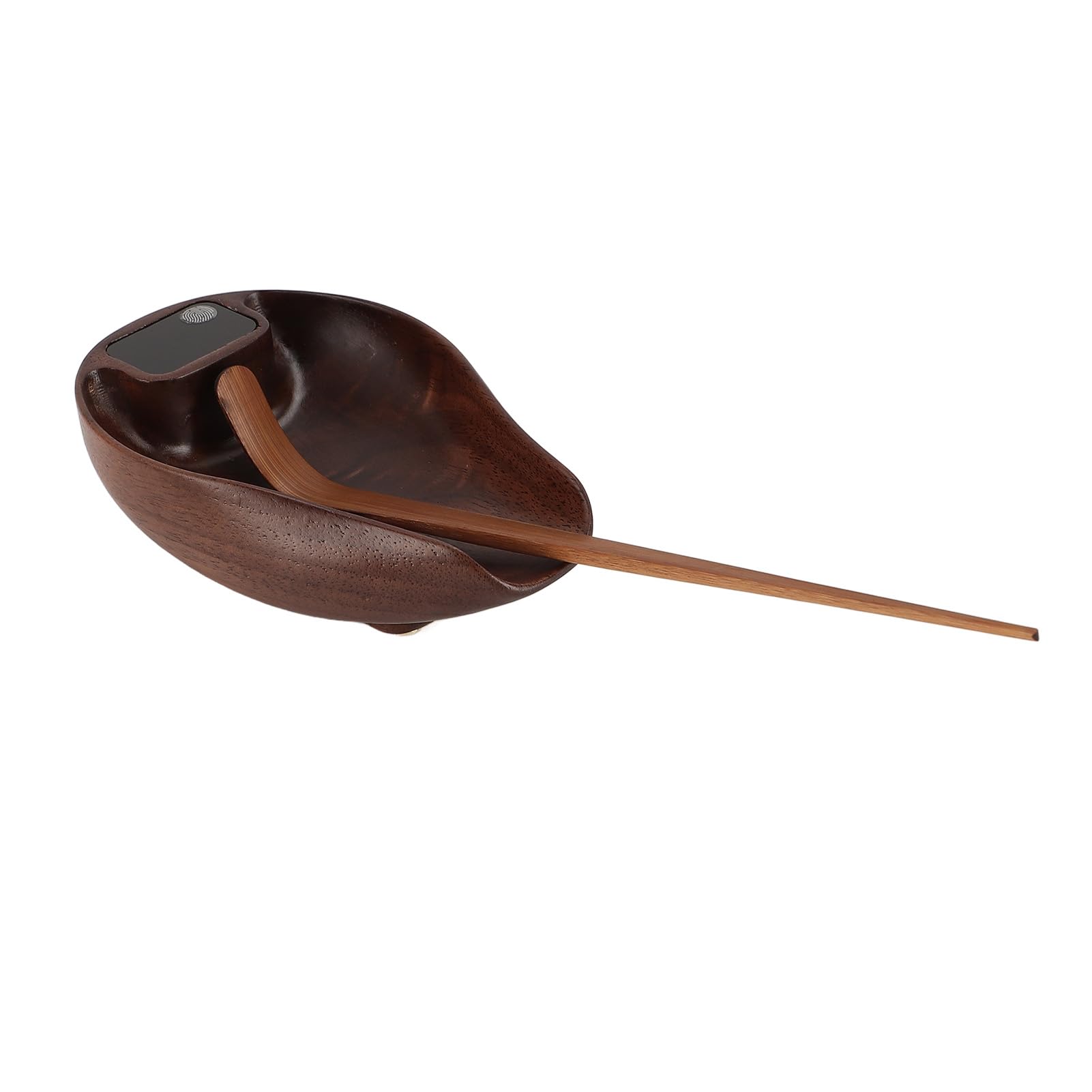 Báscula de café, báscula de grano de café de nogal Báscula de té de madera 0,1 g Báscula de espresso de alta precisión Resolución de 0,01 oz 0,3 a 200 g Báscula de cocina elegante