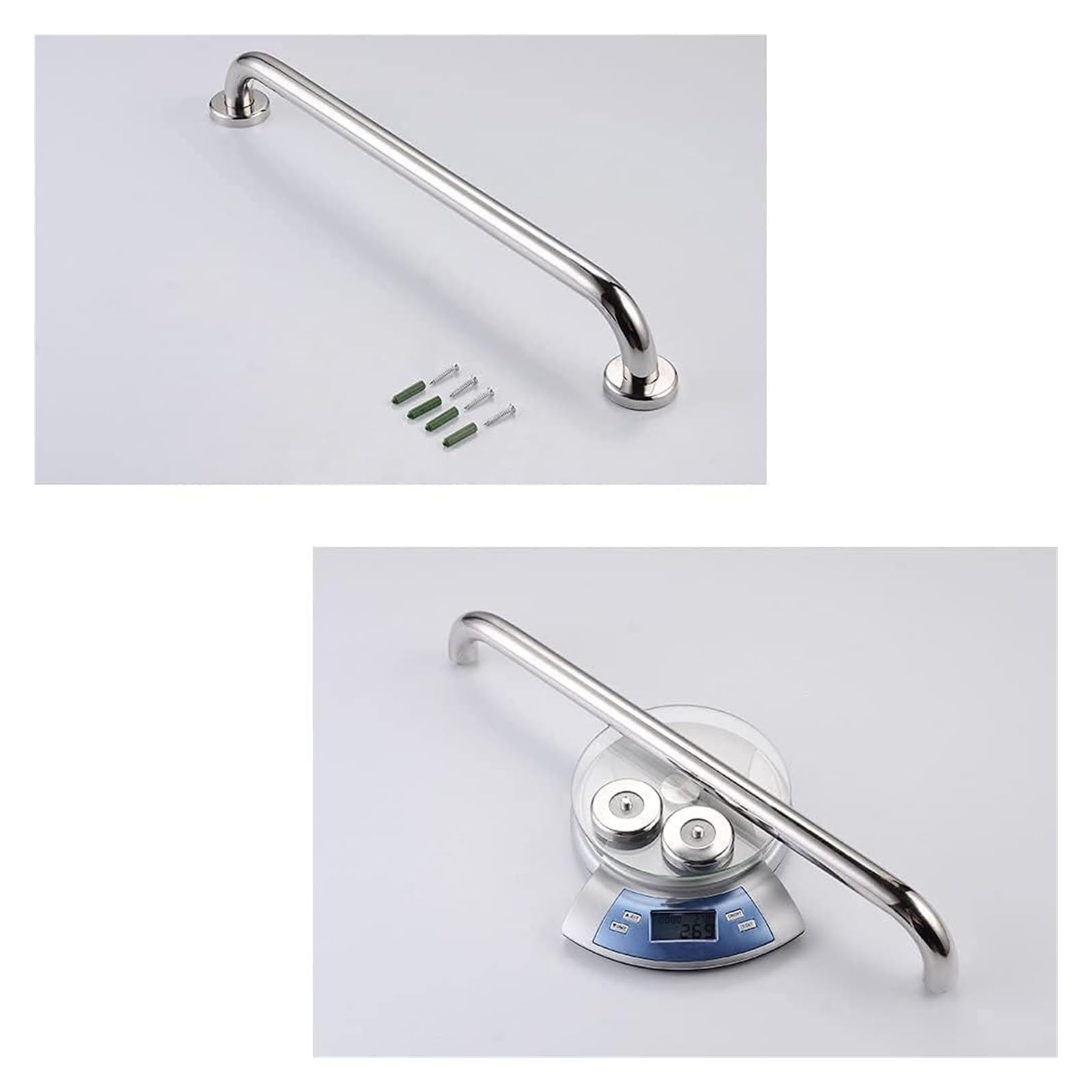 Maniglioni Antiscivolo per Bagno, Corrimano di Sicurezza per Disabili, Barra di Supporto Dritta A Parete, Maniglia Robusta per Doccia, Portasciugamani Ausiliario per WC Han/40