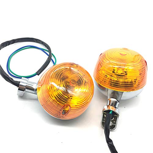 Clignotants indicateur moto led feux de direction rond metal pour restauration custom vintage