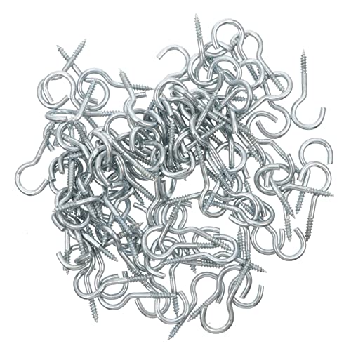 NAMOARLY 100pcs Self-Tapping Hooks Ceiling Hanging Decor Wall Mount Ceiling Hooks for Home Dec