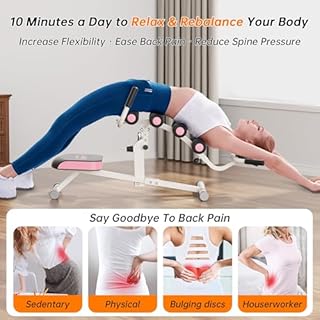 seanleecore Inversion Table for Back Pain Relief - 350lbs Capacity, Improve Posture and Spinal Health - Ideal for Home and Gym Use