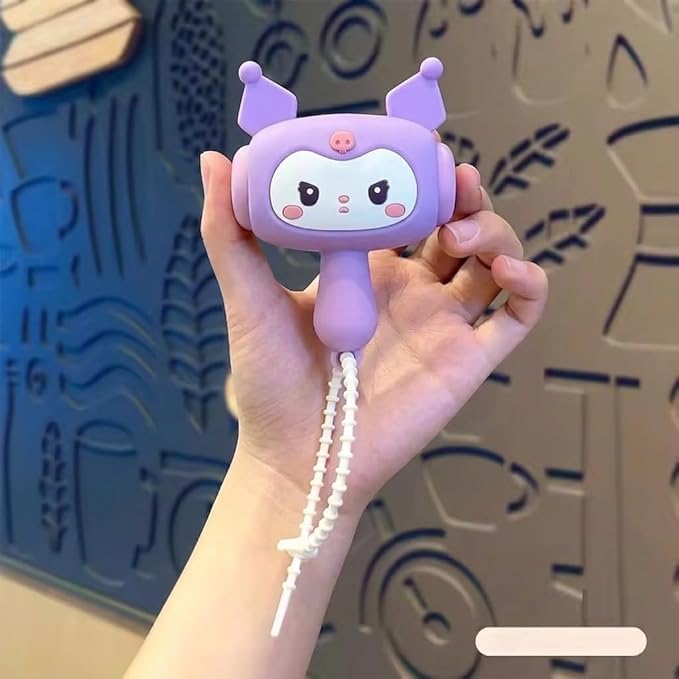 Image of Cute Animal Character Hammer Toy with Wrist Strap, Design, Silicone, Multicolour (Bunny Purple)