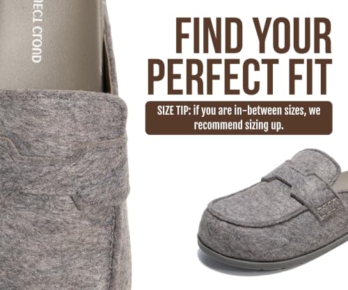 Image of Project Cloud 100% Genuine Leather Womens Clogs - Plush & Soft Insole with Arch Support Non Slip Mules & Clogs for Women Footwear - Water Resistant Women Shoes (Foamy)
