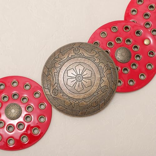 Image of WERFORU Women Wide Western Disc Belt Cowgirl Boho Leather Belt for Jeans Dress