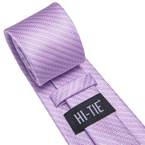 Image of Hi-Tie Mens 70inches Tie Set Extra Long Necktie for Men Cufflinks Handkerchief Big Tall Men Business Wedding