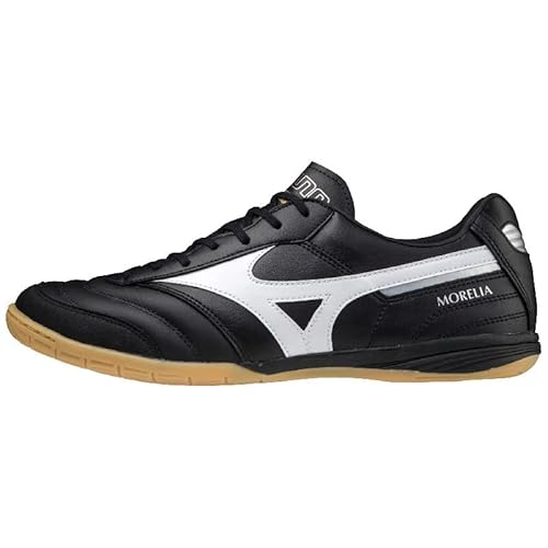 Mizuno Morelia IN, Fußballschuhe für Wohnzimmer, Unisex, Erwachsene, Blk/White/GalaxySilver, Größe 41
