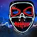 Produktbild Lictin Halloween Maske LED Purge Maske Halloween Horror Maske, mit 3 Blitzmodi für Erwachsene, für Halloween Fasching Karneval Party Kostüm Cosplay Dekoration Halloween Grusel Masken