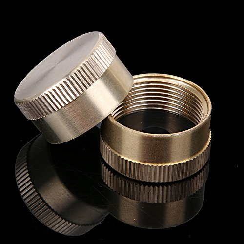 Kbrotech Propane Tank Cap Solid Brass Refill 1 LB Propane Gas Bottle Cylinder Sealed Cap for Outdoor Camping BBQ (3pieces) - Thumbnail 3