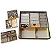 The Broken Token Board Game Organizer - Battlestar Galactica Compatible Wood Storage Box with Multiple Trays and Dividers