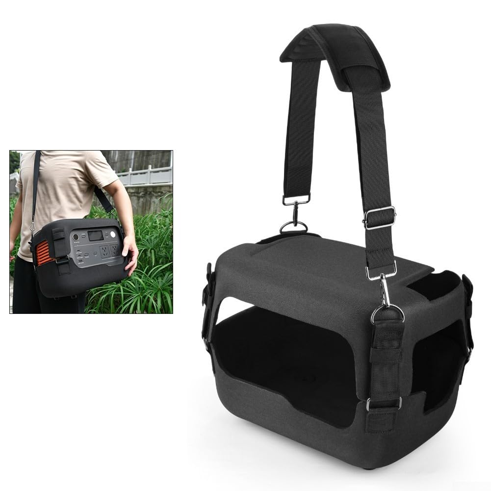 Funda portátil para Jackery 1000 V2, contenedor de almacenamiento de EVA con asa, protección de viaje al aire libre para generador de batería, 34,2 x 23,8 x 27,4 cm