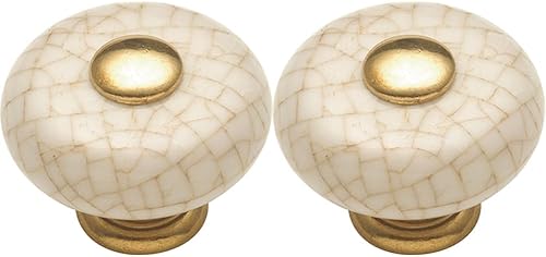 Hickory Hardware P222-VC - Pomo para gabinete Tranquility de 1-14 pulgadas, color marrón vintage (paquete de 2)