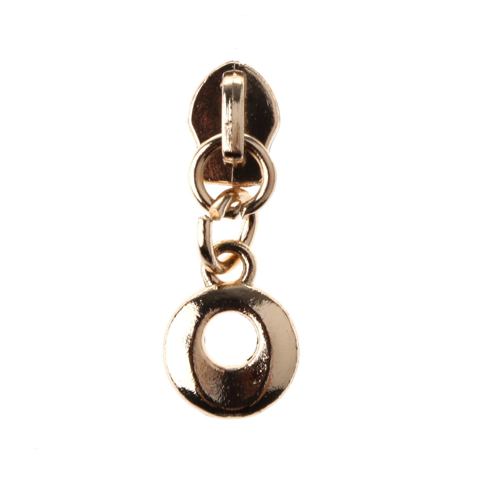 Tiradores de cremallera, 10 piezas 3# Deslizadores de cremallera for cremallera de metal de nailon Cabezal tirador plateado Cabezal deslizador de equipaje(White)