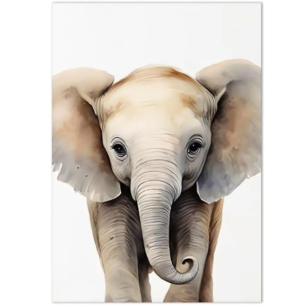 3 Affiche Savane Bebe 30x40cm Poster Animaux Chambre Enfant Éléphant Zebre Girafe Tableau Safari Enfant Beige Toile Murale Chambre Bébé Garcon Fille Cadeau sans Cadre