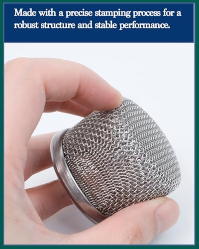 Image of (2pack) 181073 Pump Inlet Strainer Filter 1 /2 inch NPT Thread, Double-Layer Stainless Steel Compatible withGraco 350 EM,380 EM,390 EM, 400 EM, 480 EM, 490 EM,500, Super NOVA, Paint Sprayers