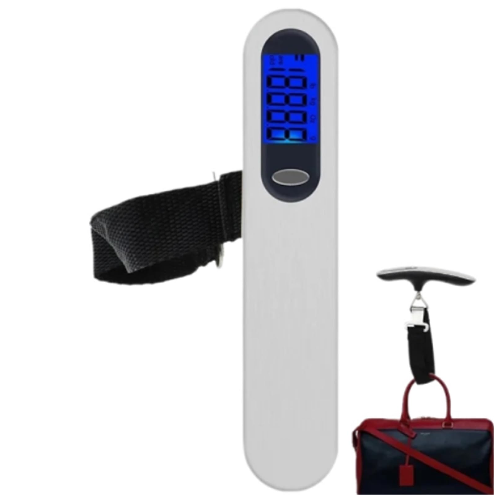 Pèse-bagages, Lot de 2 balances numériques portables LCD 50 kg 10 g, for bagages, valises, suspension à la main,pour valise de pesée