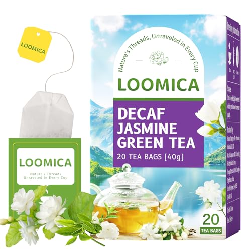 , Decaffeinated, Smooth & Refreshing Jasmine Green Tea Bags,