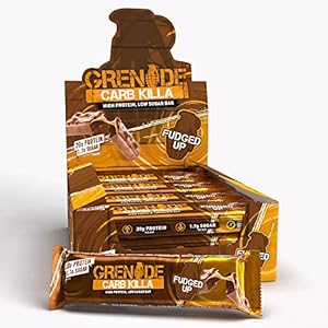 Grenade Eiwitrijke-Reep Met Weinig Suiker – Fudged Up, 12 x 60 g (Verpakking kan variëren)