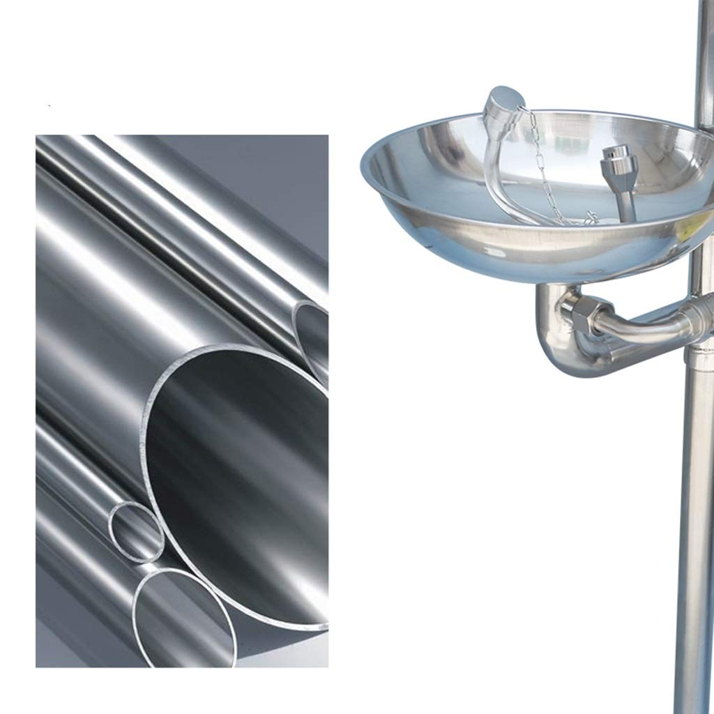 BBGS Estación Lavaojos Ducha de Emergencia Acero Inoxidable Sistema de Ducha de Seguridad Estación de Lavado de Ojos Y Cara, Válvula de 32 Mm (Color : STYLE 1)