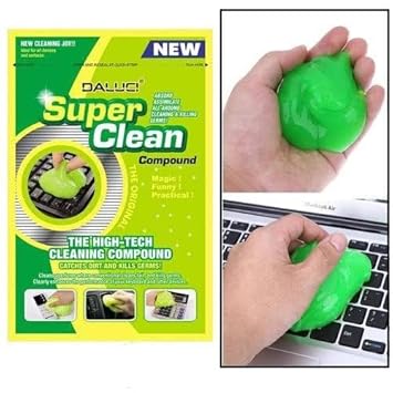 Super Clean Magic Gel Cleaner for Car Interior Dust Cleaner for Keyboard Computer Laptop Home & Office Window Grill Electronics Cleaning Gel