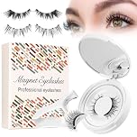 Magnetic Eyelashes with Applicator 1 Pairs Magnetic Eye Lashes Natural Look Reusable False Eyelashes No Glue Needed Without Eyeliner Easy to Wear and Remove (MIX1)