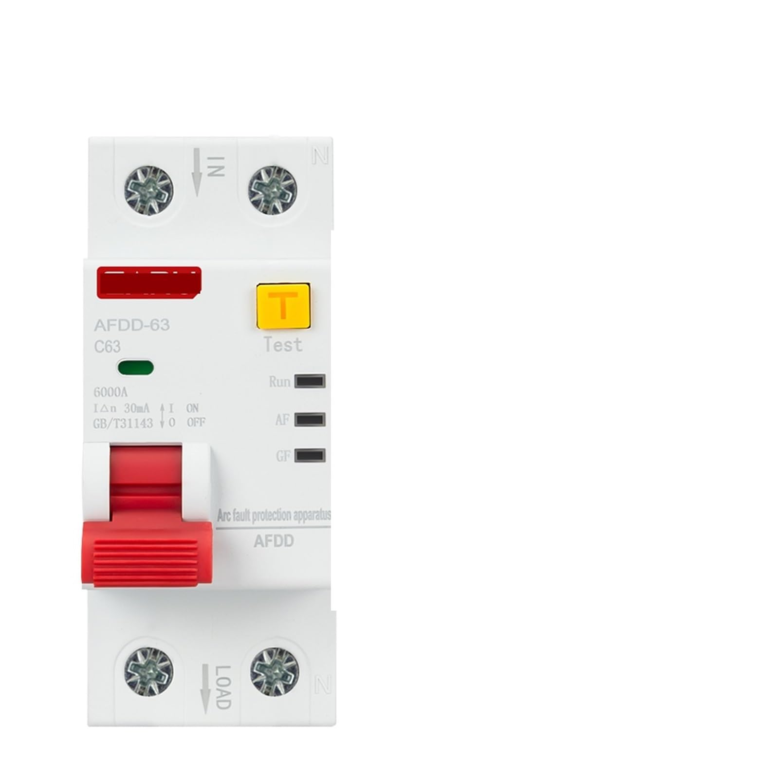 Dispositivo protector contra arco eléctrico de 220 V CA, disyuntor, protección contra sobrecarga, fuga a tierra y cortocircuito, 1 unidad(32A)