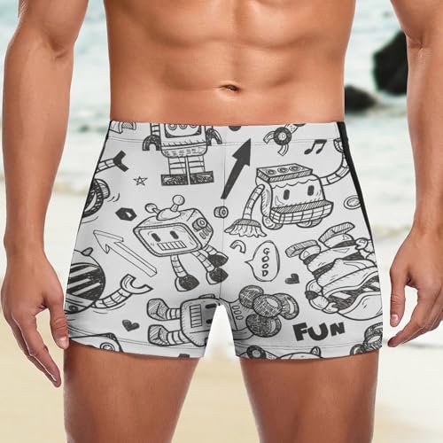 Boxer de bain gris homme idéal pour vos vacances à la mer