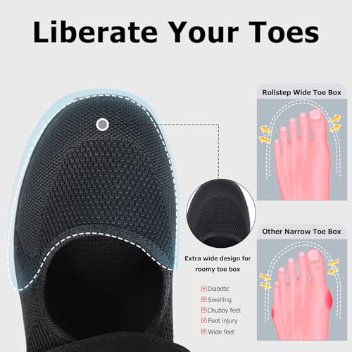 Image of Git-up Women's Arch Support Walking Shoes, Breathable Wide Toe Box Nursing Work Shoes for Plantar Fasciitis