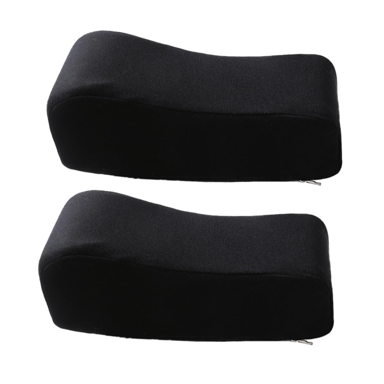 Homoyoyo 2Pcs Coussins d'Accoudoir de Chaise en Mousse à Mémoire de Forme, Déhoussables et Lavables, Élastiques et Confortables pour Soulager la Pression Coudes, Usage Bureau et Gaming