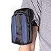 JNXQWE Universal Elastic Adjustable Sport Armband Strap for All Models of iPod with Silicone or MP3 or Leather Case and Multifunctional Outdoor Arm Bag with Armband Slots (1-Pack, Black)