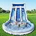 CHUNNIAN Large Inflatable Water Slide Swimming Pool Play Center,Triple Water Slides&Lightweight Premium Water Slide Bounce House 20.6x9.5x9.3Ft for Kids (with Blower)