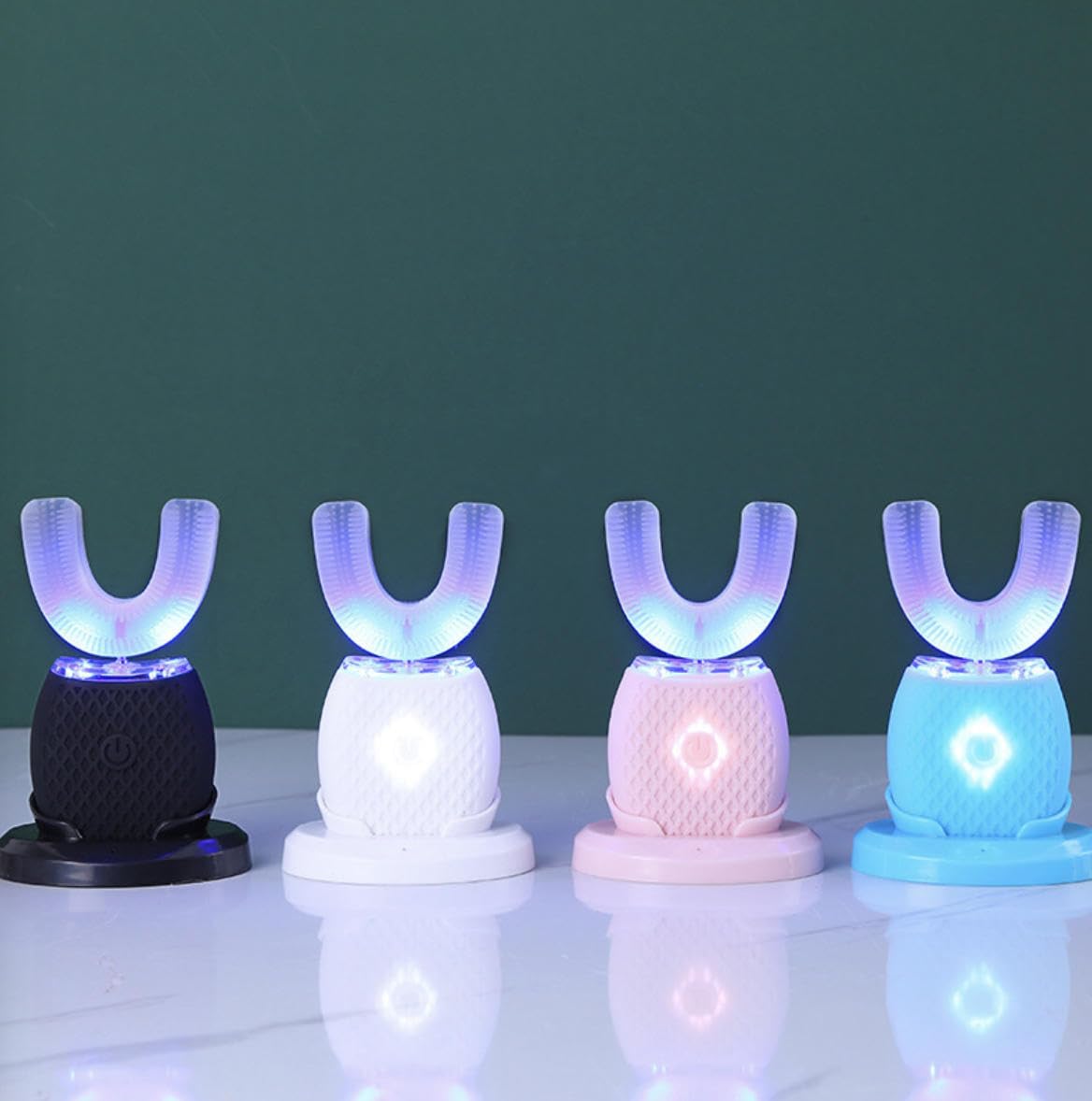 Amazon.co.jp: Ziuuihu U字型電動歯ブラシ、ソニックブラシ、全自動