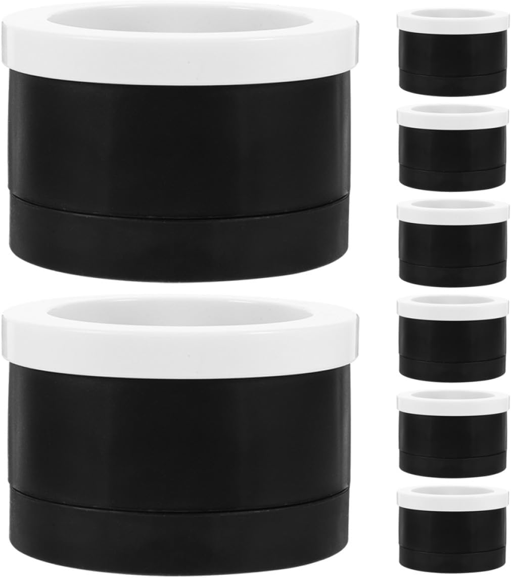 Kichvoe 8pcs Black Furniture Heightening Feet Pads Non-Slip Chair and Sofa Leg Covers for Washing Machine and Table Furniture Risers with 5.5cm Elevation Suitable for Hardwood Floors