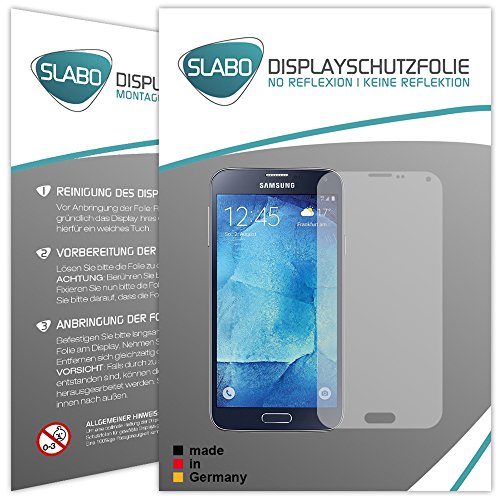 Slabo 2 x Protector de Pantalla Compatible con Samsung Galaxy S5 Neo lámina Protectora No Reflexion | No Reflexiones Mate