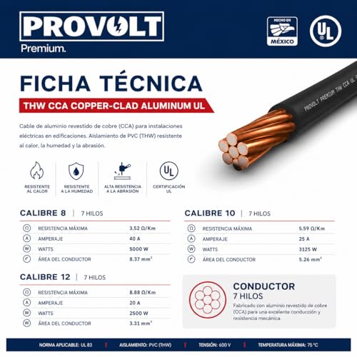 Cable calibre 8 metro 21 Imagen adicional