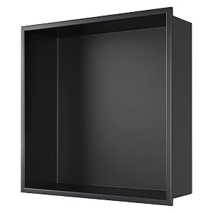 UWYTGF Stainless Steel Shower Bathroom Wall Niche Waterproof Recessed Wall Mounted Insert Storage Shower Caddy for Bathroom Shampoo