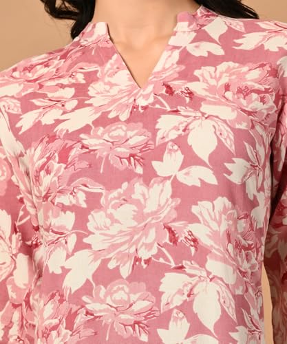 Image of Multicolor Printed Rayon Straight Kurti | Kurti for Women